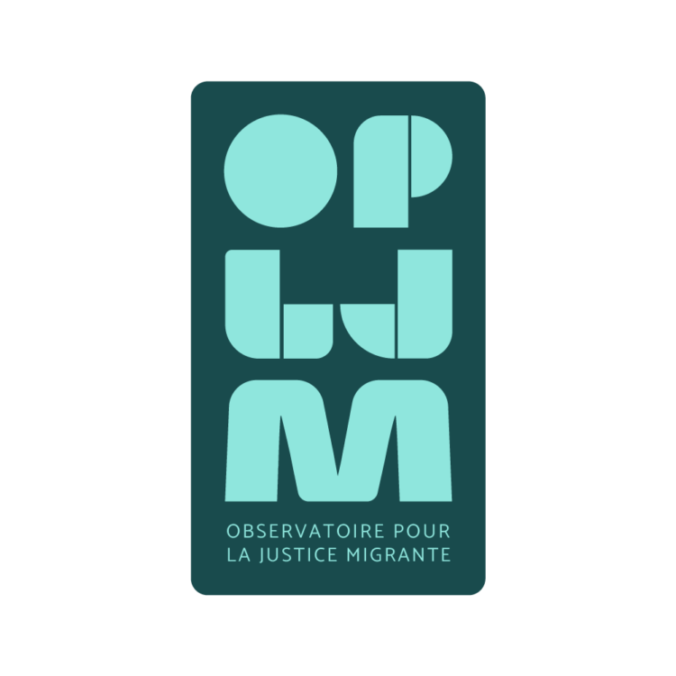 Logo en couleurs de l'Observatoire pour la Justice Migrante