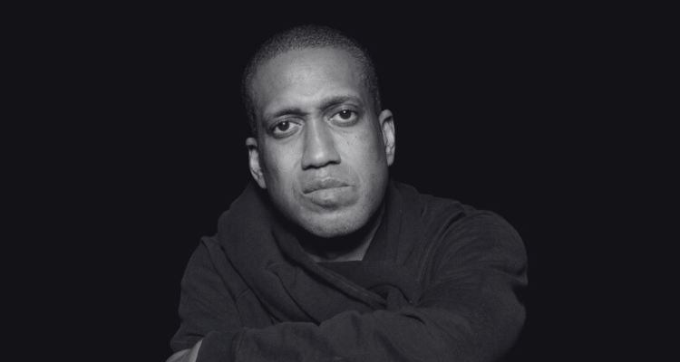 Black-and-white portrait of choreographer Trajal Harrell